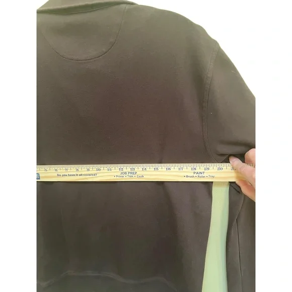 Burberry Brit Dark Brown Half Zip High Collar Embroidered Logo Sweatshirt Medium - Picture 8 of 10